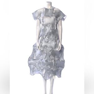 Preowned MELITTA BAUMEISTER silver dress large